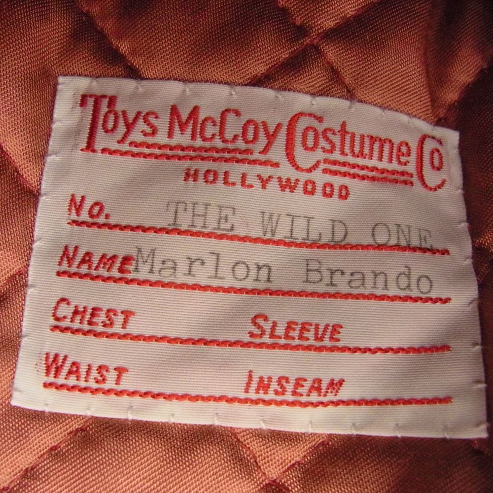 TOY'S McCOY トイズマッコイ TMJ2113 DURABLE CODE33 DOUBLE RIDERS JACKET "THE WILD ONE" デュラブル社 ワイルドワン ジョニー・ストレイブラー レザー ホースハイド シングル ライダース ジャケット ブラック系 color:030 44【新古品】【未使用】【中古】
