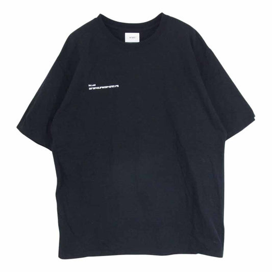 WTAPS ダブルタップス 22SS 221PCDT-ST01S W Lab TEE 青山限定 バックプリント 半袖 Tシャツ ブラック系 05【中古】