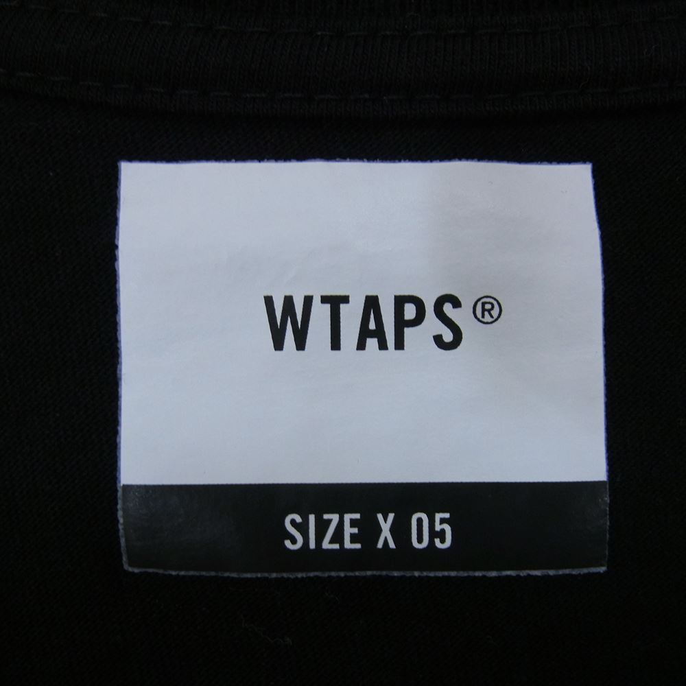 WTAPS ダブルタップス 22SS 221PCDT-ST01S W Lab TEE 青山限定 バックプリント 半袖 Tシャツ ブラック系 05【中古】