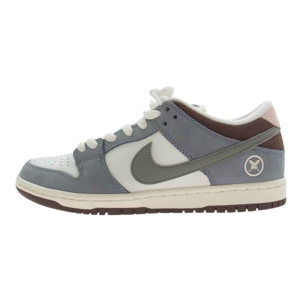 NIKE ナイキ FQ1180-001 SB エスビー ×  堀米 雄斗 Yuto Horigome DUNK LOW PRO QS Wolf Grey ダンク ロー プロ スニーカー ホワイト/グレー/ブラウン 26.5cm【新古品】【未使用】【中古】