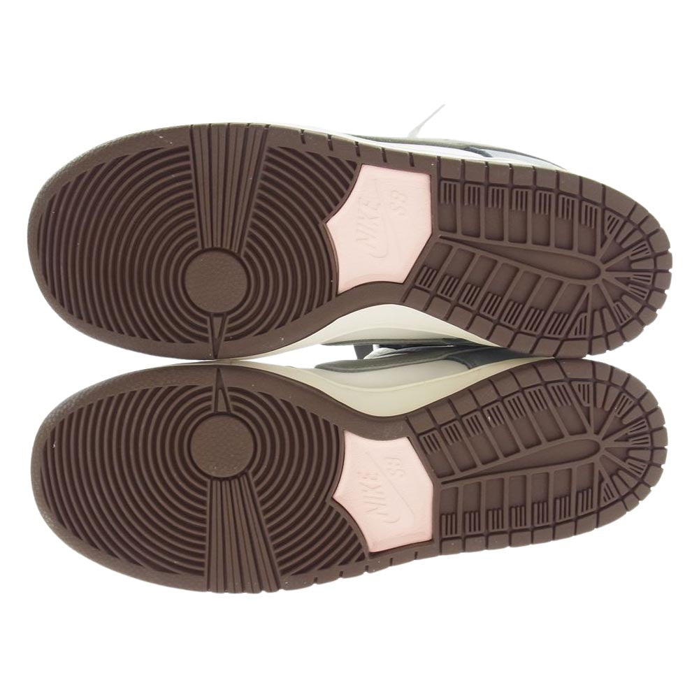 NIKE ナイキ FQ1180-001 SB エスビー ×  堀米 雄斗 Yuto Horigome DUNK LOW PRO QS Wolf Grey ダンク ロー プロ スニーカー ホワイト/グレー/ブラウン 26.5cm【新古品】【未使用】【中古】