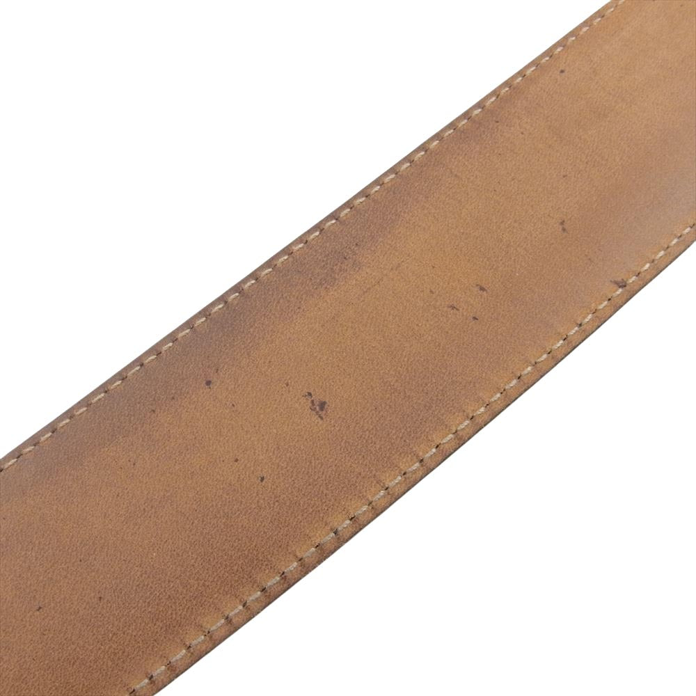 GUCCI グッチ 411924 214351 グッチシマ インターロッキングG ロゴバックル ベルト ブラック系【中古】