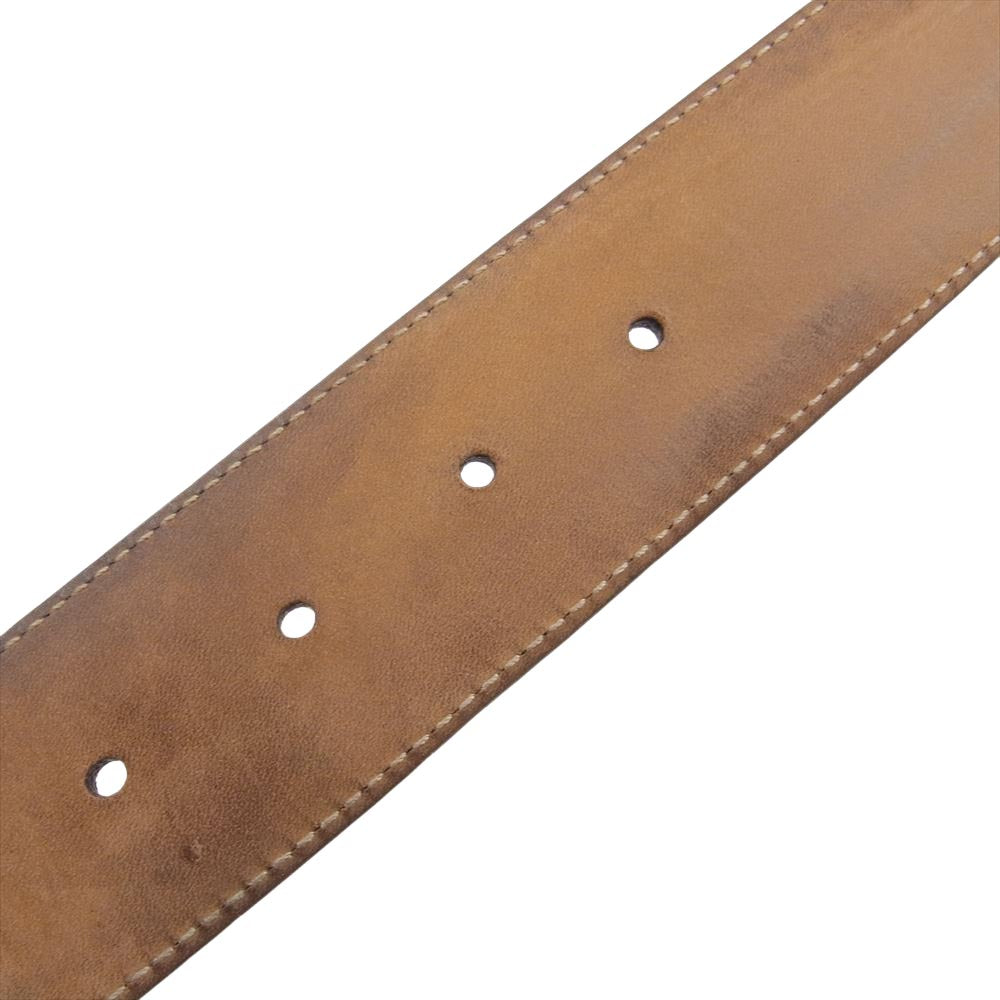 GUCCI グッチ 411924 214351 グッチシマ インターロッキングG ロゴバックル ベルト ブラック系【中古】