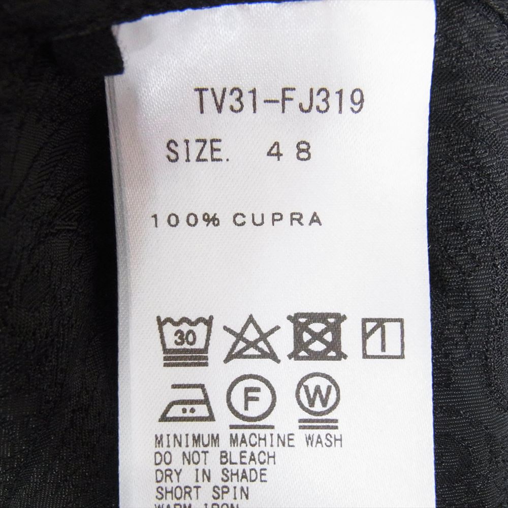TOGA トーガ TV31-FJ319 VIRILIS ビリリース Paisley jacquard shirt ペイズリー ジャガード 長袖 シャツ ブラック系 48【中古】