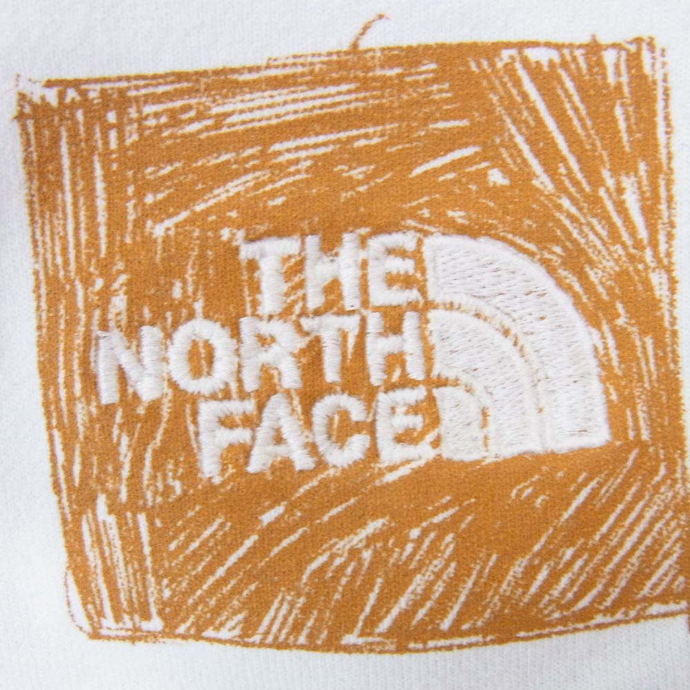 THE NORTH FACE ノースフェイス NF0A5GML M L/S LOGO PLAY TEE バックプリント ロングスリーブ Tシャツ 長袖  ホワイト系 M【中古】