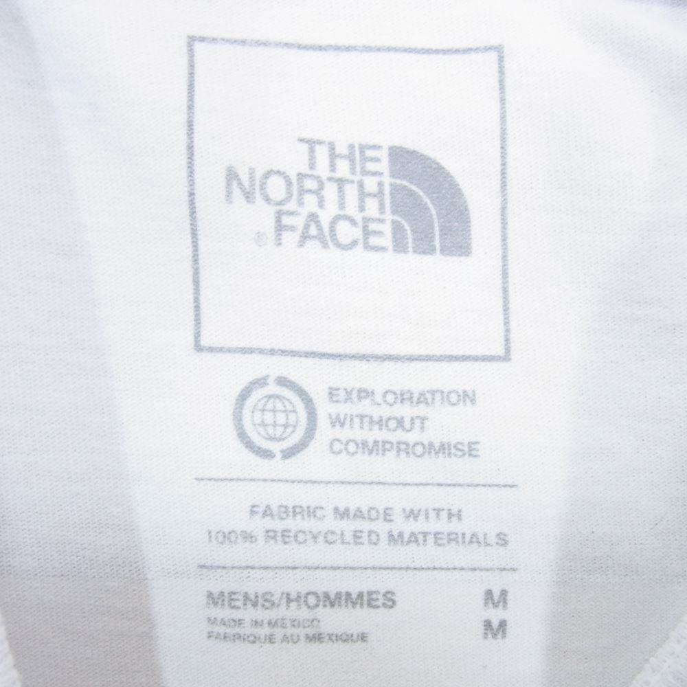 THE NORTH FACE ノースフェイス NF0A5GML M L/S LOGO PLAY TEE バックプリント ロングスリーブ Tシャツ 長袖  ホワイト系 M【中古】