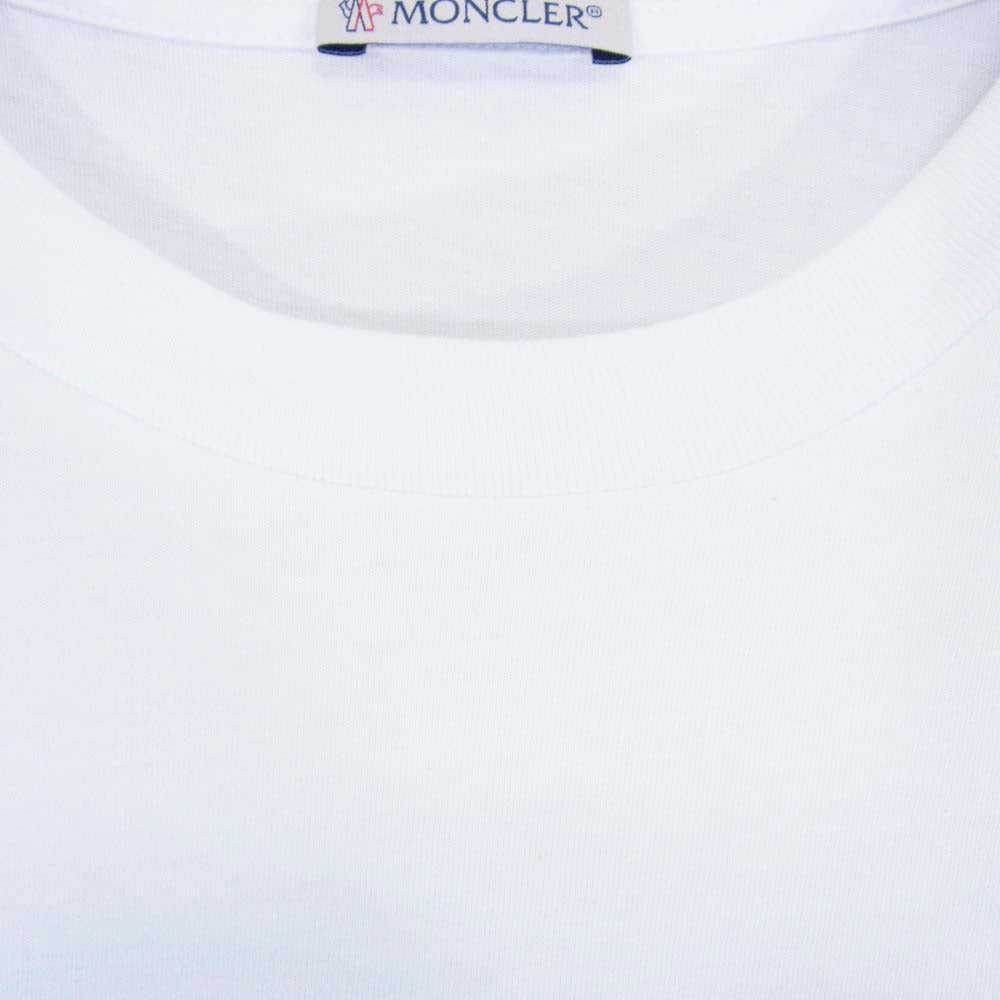 MONCLER モンクレール I10918C00020 SS TSHIRT 3 PACK ワッペン Tシャツ 半袖 ホワイト系 M【中古】