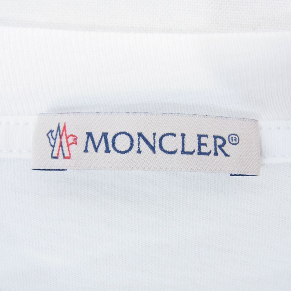 MONCLER モンクレール I10918C00020 SS TSHIRT 3 PACK ワッペン Tシャツ 半袖 ホワイト系 M【中古】