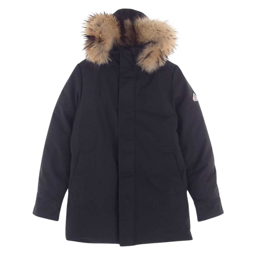 Pyrenex ピレネックス ANNECY FUR INT'L  アヌシー ラクーン ファー ダウン ジャケット コート ブラック系 S【中古】