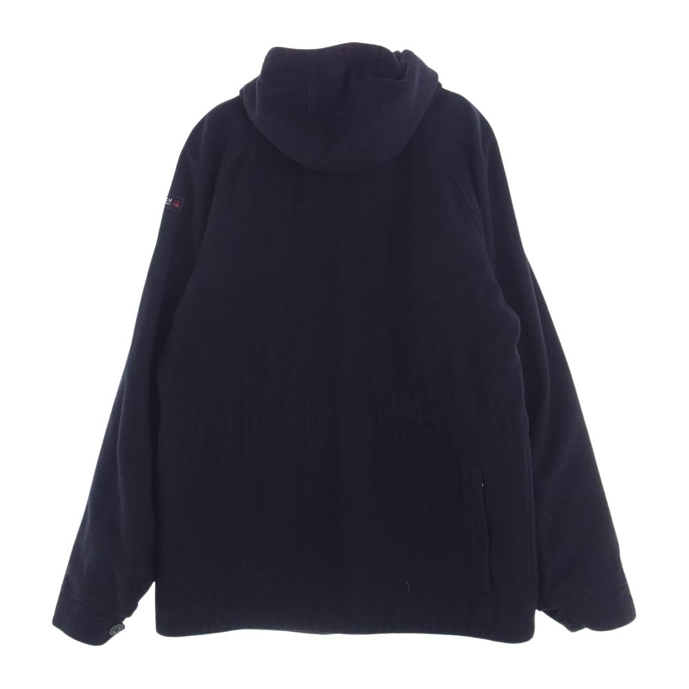 WOOLRICH ウールリッチ イタリア製 ウール ナイロン リバーシブル 2WAY マウンテンパーカー ネイビー系 M【中古】