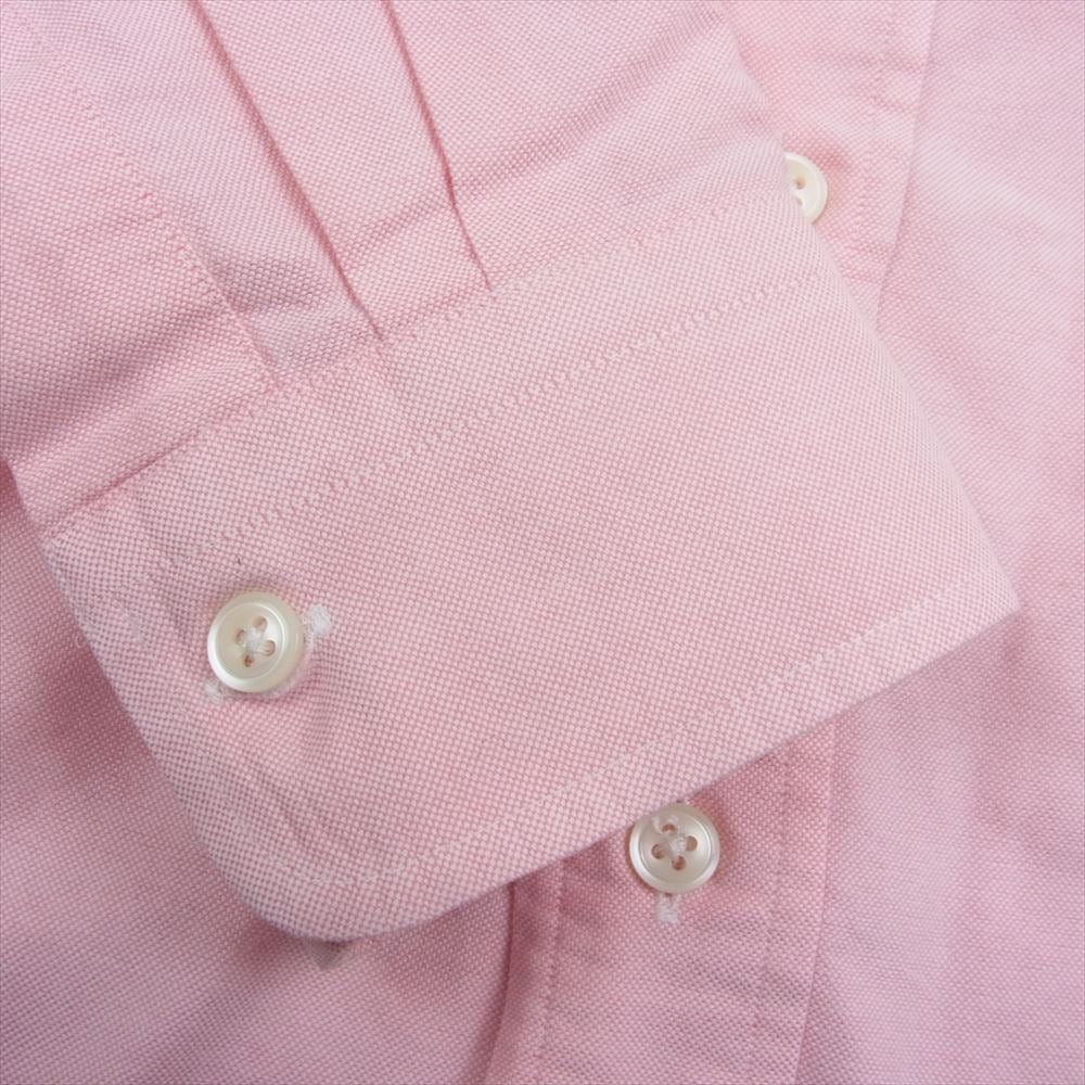 RALPH LAUREN ラルフローレン YARMOUTH BD ヤーマス ボタンダウン ロゴ 刺繍 長袖 シャツ ピンク ピンク系 39-82【中古】