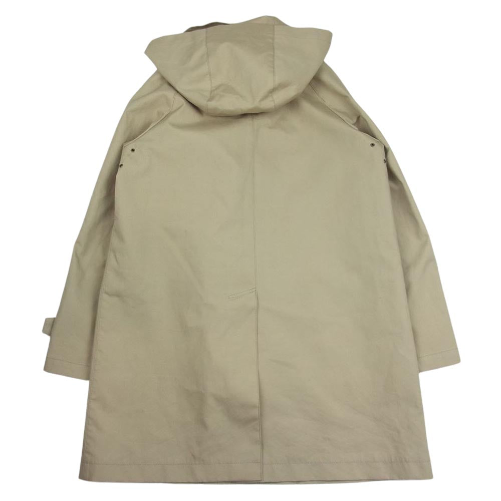 Mackintosh マッキントッシュ H5A06-922-40 PHILOSOPHY フィロソフィー ストライプ キルティング ライナー付き フーディ トレンチコート ベージュ系 36【中古】