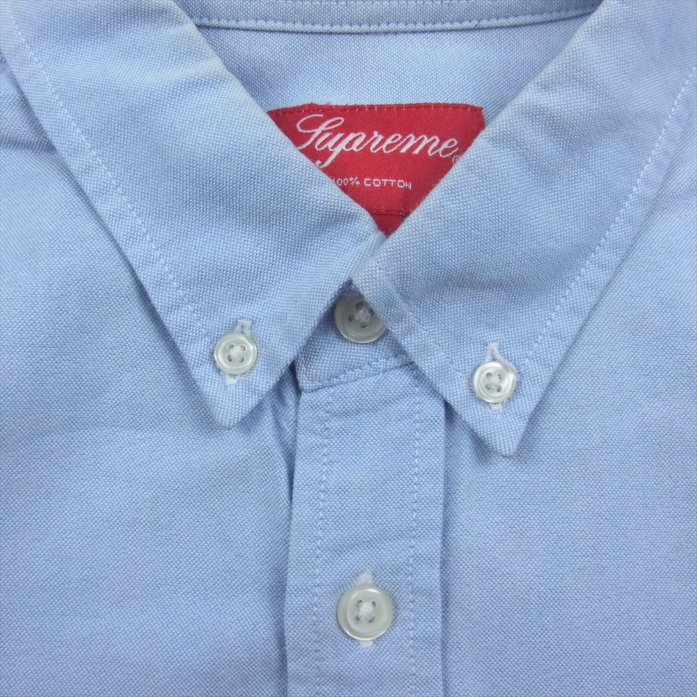 Supreme シュプリーム L/S Oxford Shirt オックスフォード 長袖 ボタン ダウン シャツ ブルー系 M【中古】