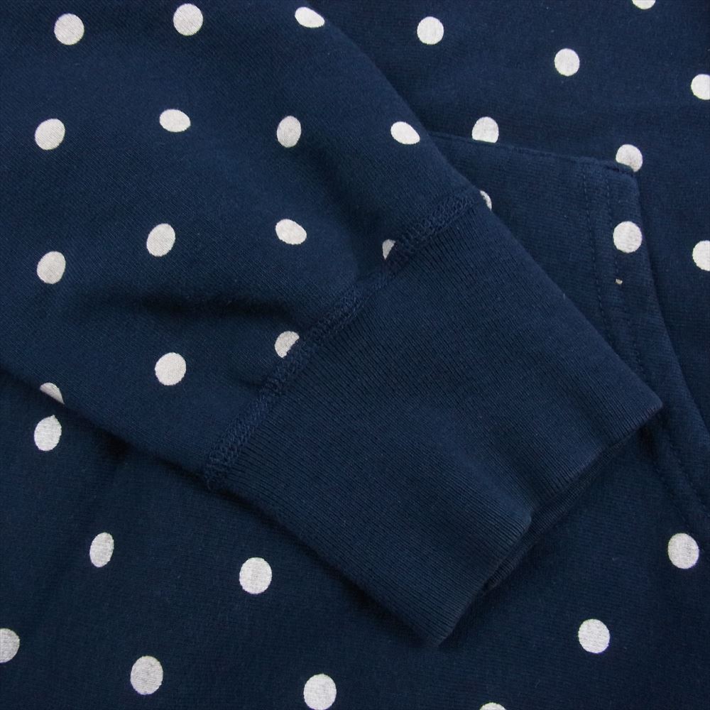 Supreme シュプリーム 12ss x COMME des GARCONS BOX LOGO HOODIE SIZE コムデギャルソン ボックスロゴ パーカー フーディー プルオーバー スウェット パーカー ネイビー系 L【中古】