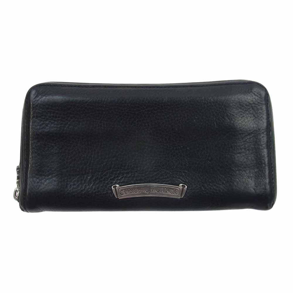 CHROME HEARTS クロムハーツ（原本無） REC F ZIP2フィリグリープラス レザーラウンド ダガージップ ロングウォレット 長財布 ブラック系【中古】