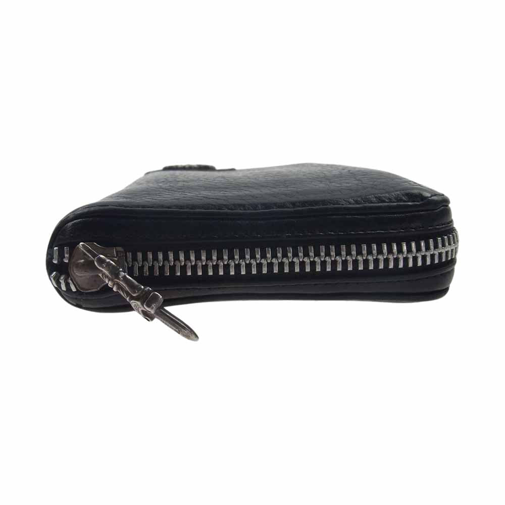 CHROME HEARTS クロムハーツ（原本無） REC F ZIP2フィリグリープラス レザーラウンド ダガージップ ロングウォレット 長財布 ブラック系【中古】