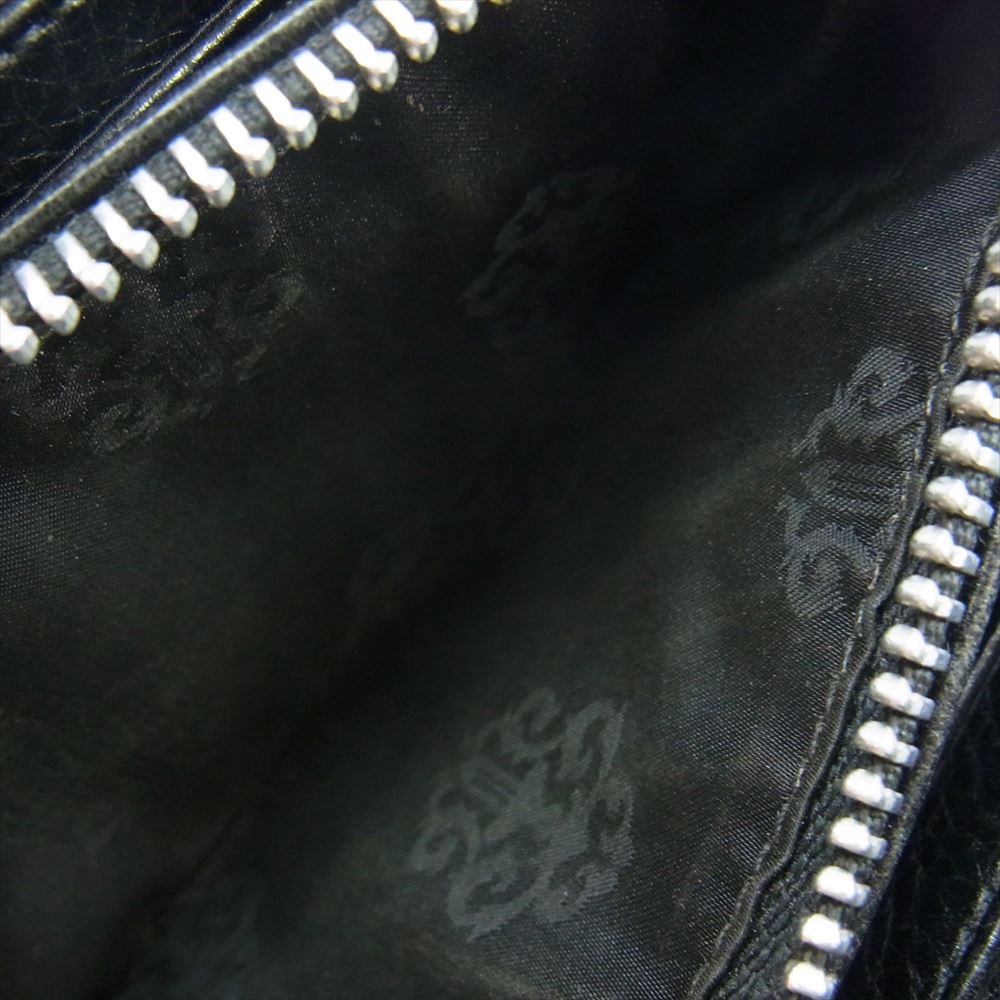 CHROME HEARTS クロムハーツ（原本無） REC F ZIP2フィリグリープラス レザーラウンド ダガージップ ロングウォレット 長財布 ブラック系【中古】