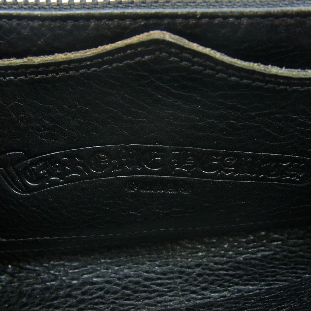 CHROME HEARTS クロムハーツ（原本無） REC F ZIP2フィリグリープラス レザーラウンド ダガージップ ロングウォレット 長財布 ブラック系【中古】