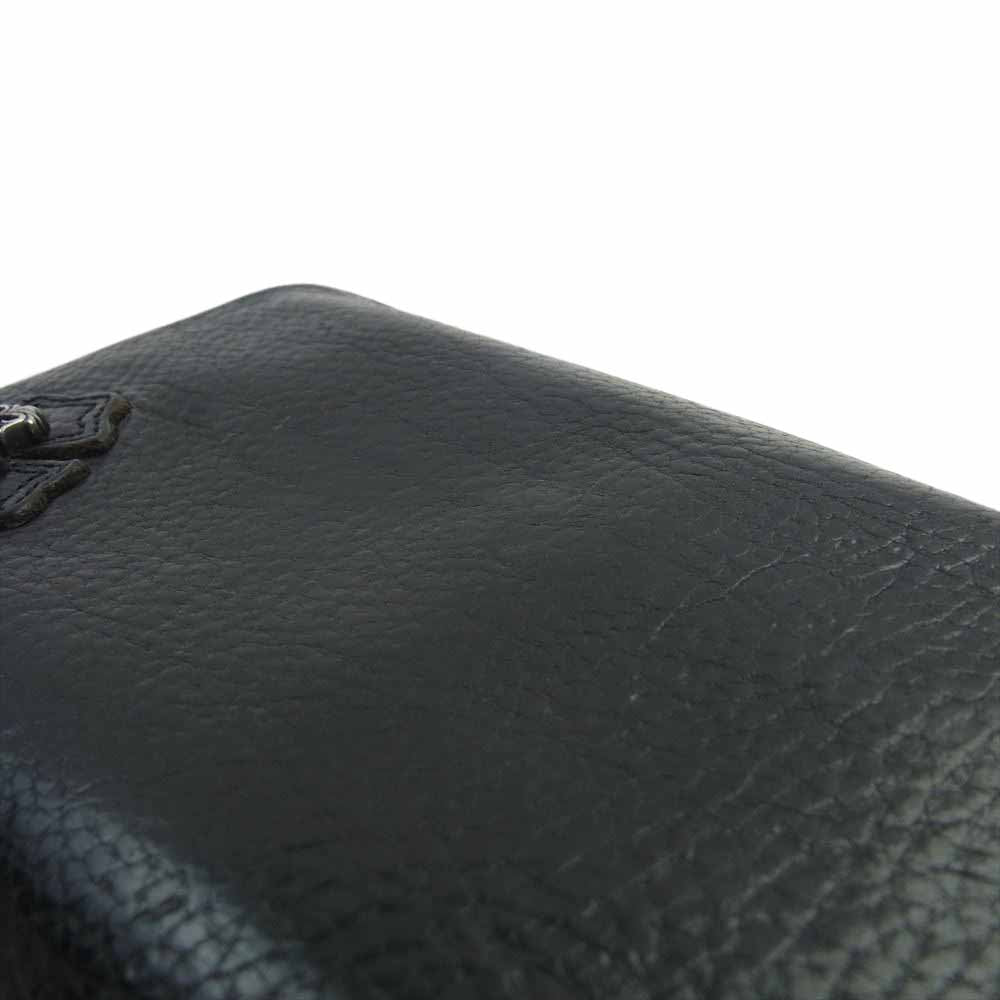 CHROME HEARTS クロムハーツ（原本無） REC F ZIP2フィリグリープラス レザーラウンド ダガージップ ロングウォレット 長財布 ブラック系【中古】