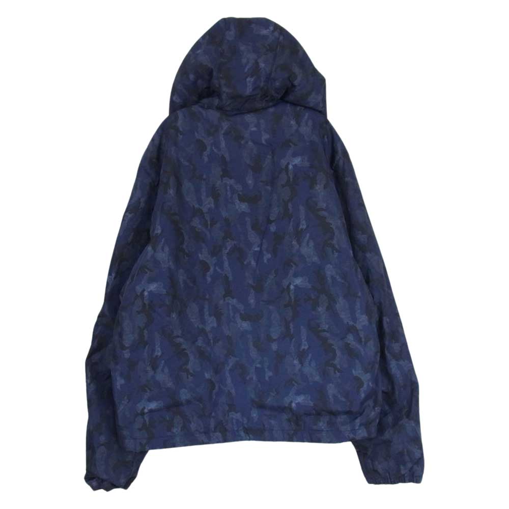 PRADA プラダ SGM242  カモフラージュ ナイロン アノラック ジャケット 三角プレート 迷彩柄 ネイビー系 M【中古】