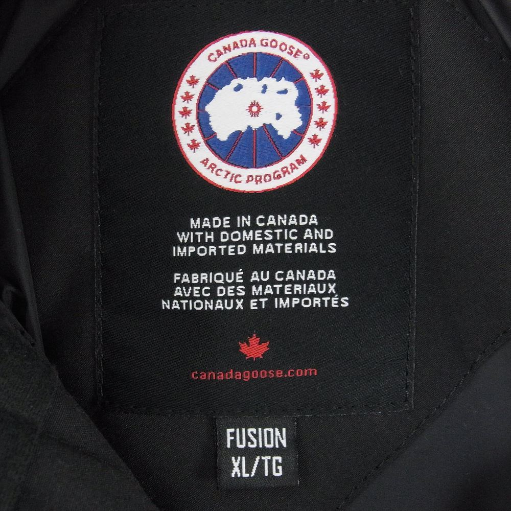 CANADA GOOSE カナダグース 3804MA 国内正規品 サザビーリーグ MACMILLAN PARKA マクミランパーカー フーディダウンジャケット ブラック系 XL【中古】