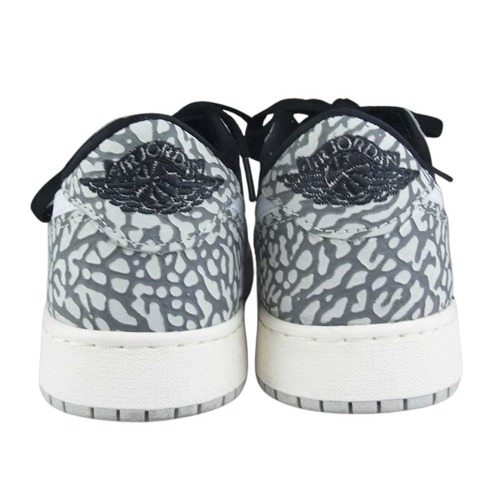 NIKE ナイキ CZ0858-001 GS Air Jordan 1 Retro Low OG Black Cement AJ1 エアジョーダン レトロ ロー ブラック セメント スニーカー ブラック系 24cm【中古】