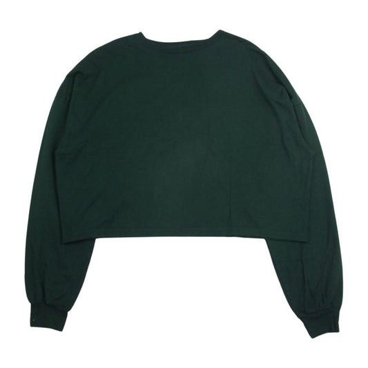 Ron Herman ロンハーマン TNH17200-03 THE NEW HOUSE ザニューハウス 別注 ボリュームスリーブ 長袖 Tシャツ カットソー グリーン系 F【中古】