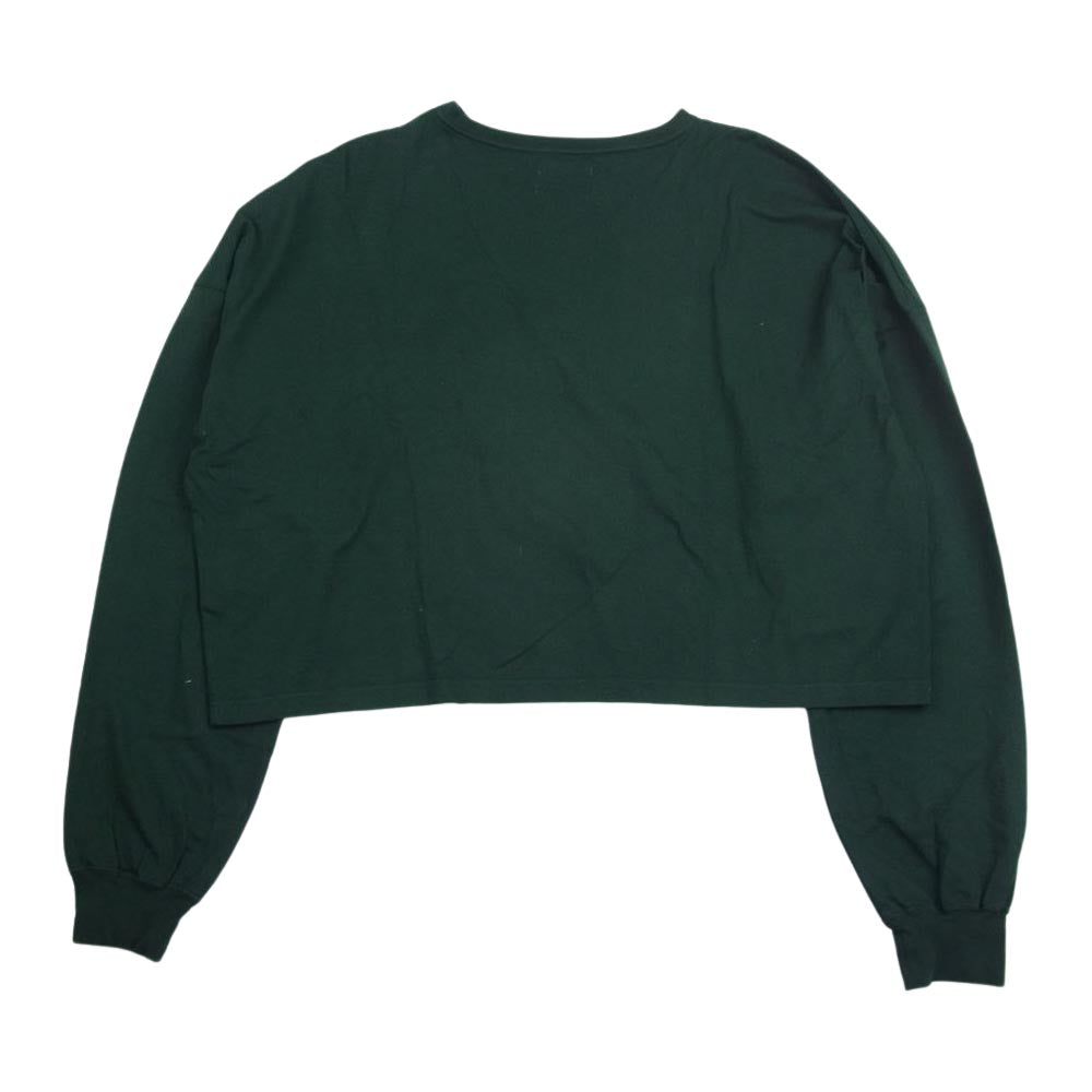 Ron Herman ロンハーマン TNH17200-03 THE NEW HOUSE ザニューハウス 別注 ボリュームスリーブ 長袖 Tシャツ カットソー グリーン系 F【中古】