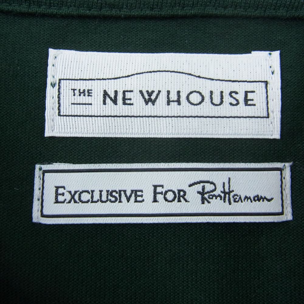 Ron Herman ロンハーマン TNH17200-03 THE NEW HOUSE ザニューハウス 別注 ボリュームスリーブ 長袖 Tシャツ カットソー グリーン系 F【中古】