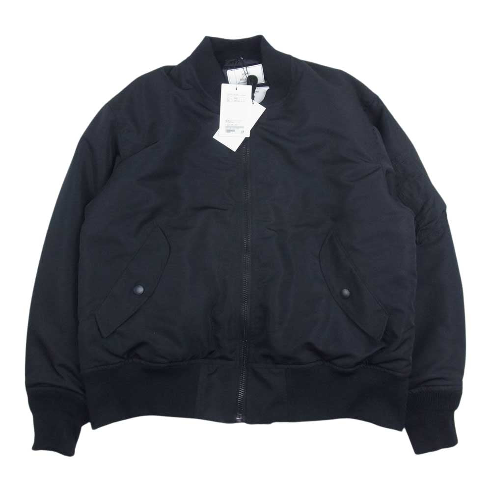 HYKE ハイク 22AW 27047-0102 United Arrows ユナイテッドアローズ 別注 MA-1 リバーシブル ブルゾン ブラック系 02【新古品】【未使用】【中古】