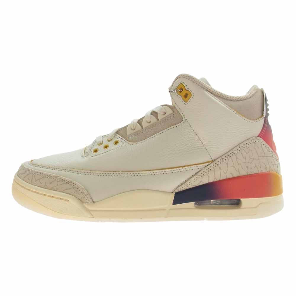 NIKE ナイキ FN0344-901 × J Balvin J・バルヴィン Air Jordan 3 Retro SP Sunset エアジョーダン3 レトロ SP サンセット スニーカー オフホワイト系 27.5cm【新古品】【未使用】【中古】