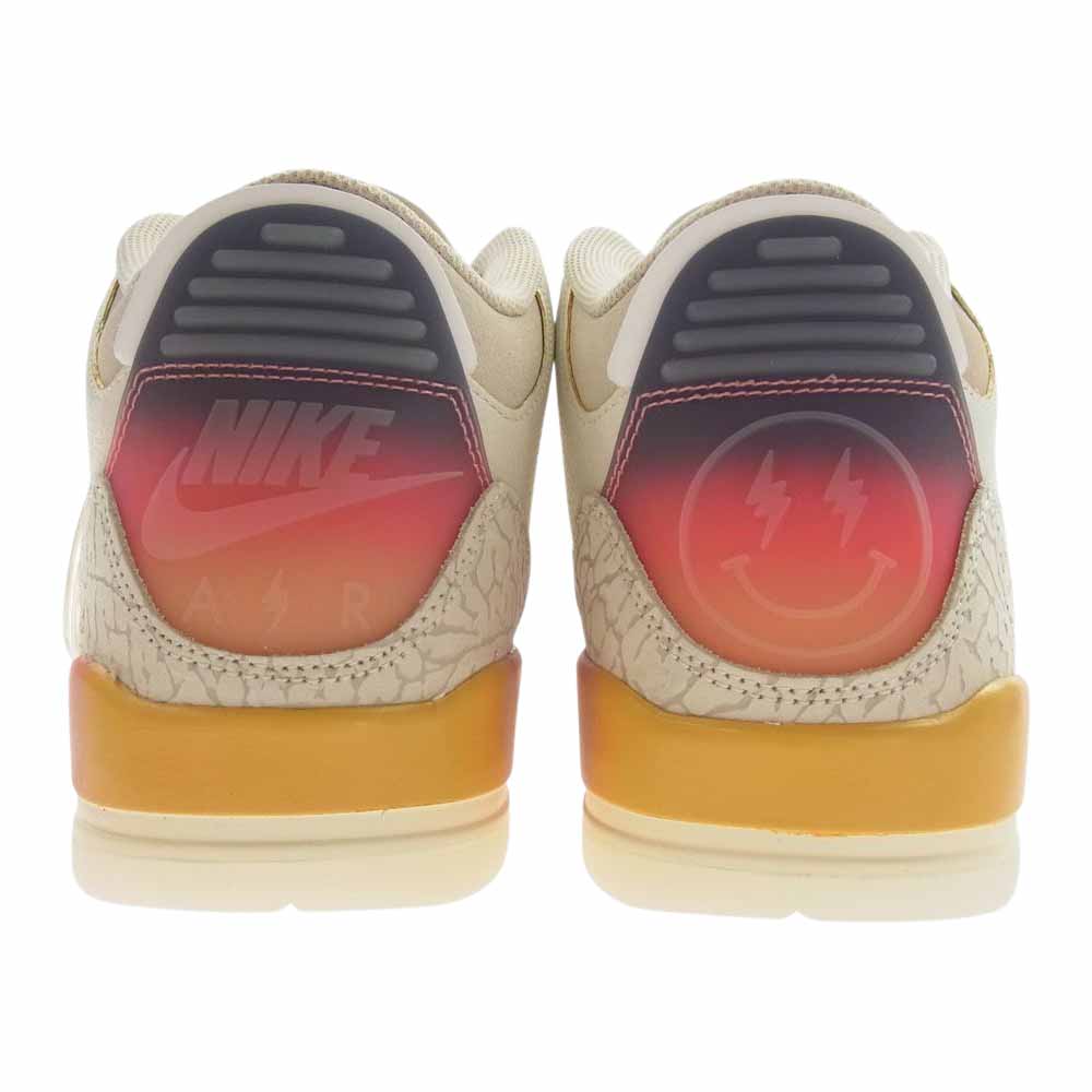 NIKE ナイキ FN0344-901 × J Balvin J・バルヴィン Air Jordan 3 Retro SP Sunset エアジョーダン3 レトロ SP サンセット スニーカー オフホワイト系 27.5cm【新古品】【未使用】【中古】
