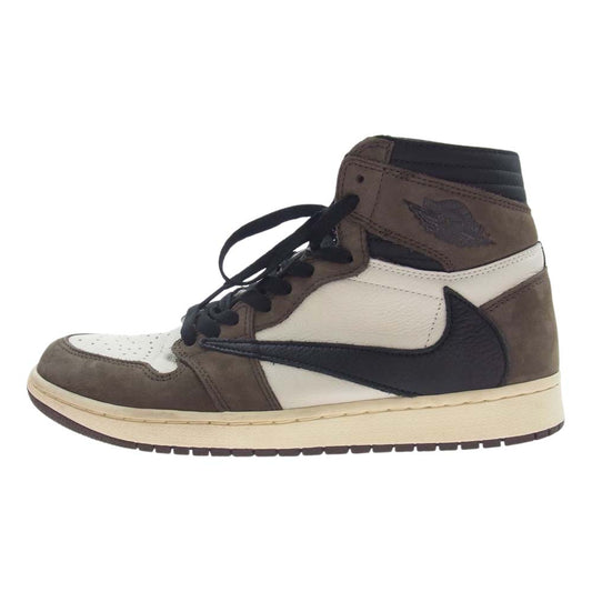 NIKE ナイキ CD4487-100 TRAVIS SCOTT AIR JORDAN 1 HIGH OG TS SP エアジョーダン ワン ハイ ブラウン系 27.5cm【中古】