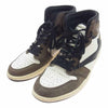 NIKE ナイキ CD4487-100 TRAVIS SCOTT AIR JORDAN 1 HIGH OG TS SP エアジョーダン ワン ハイ ブラウン系 27.5cm【中古】