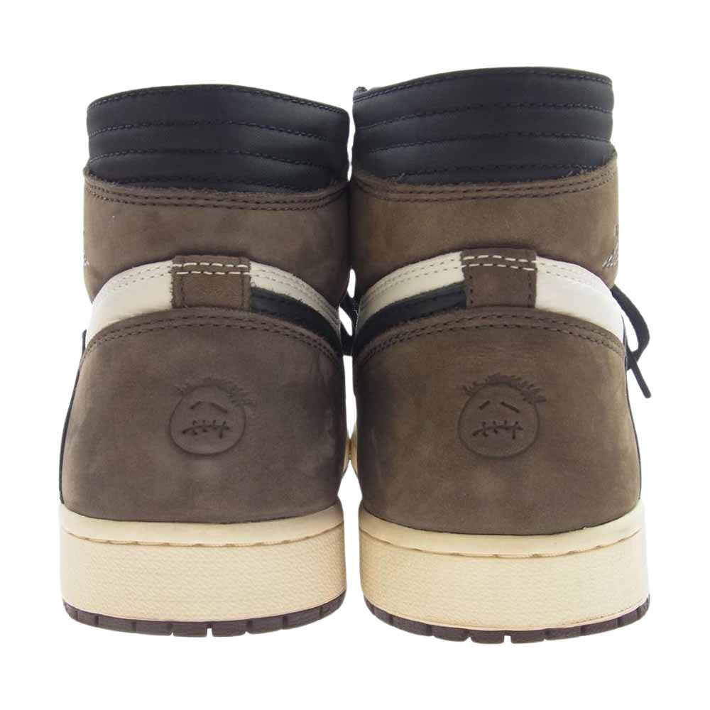 NIKE ナイキ CD4487-100 TRAVIS SCOTT AIR JORDAN 1 HIGH OG TS SP エアジョーダン ワン ハイ ブラウン系 27.5cm【中古】