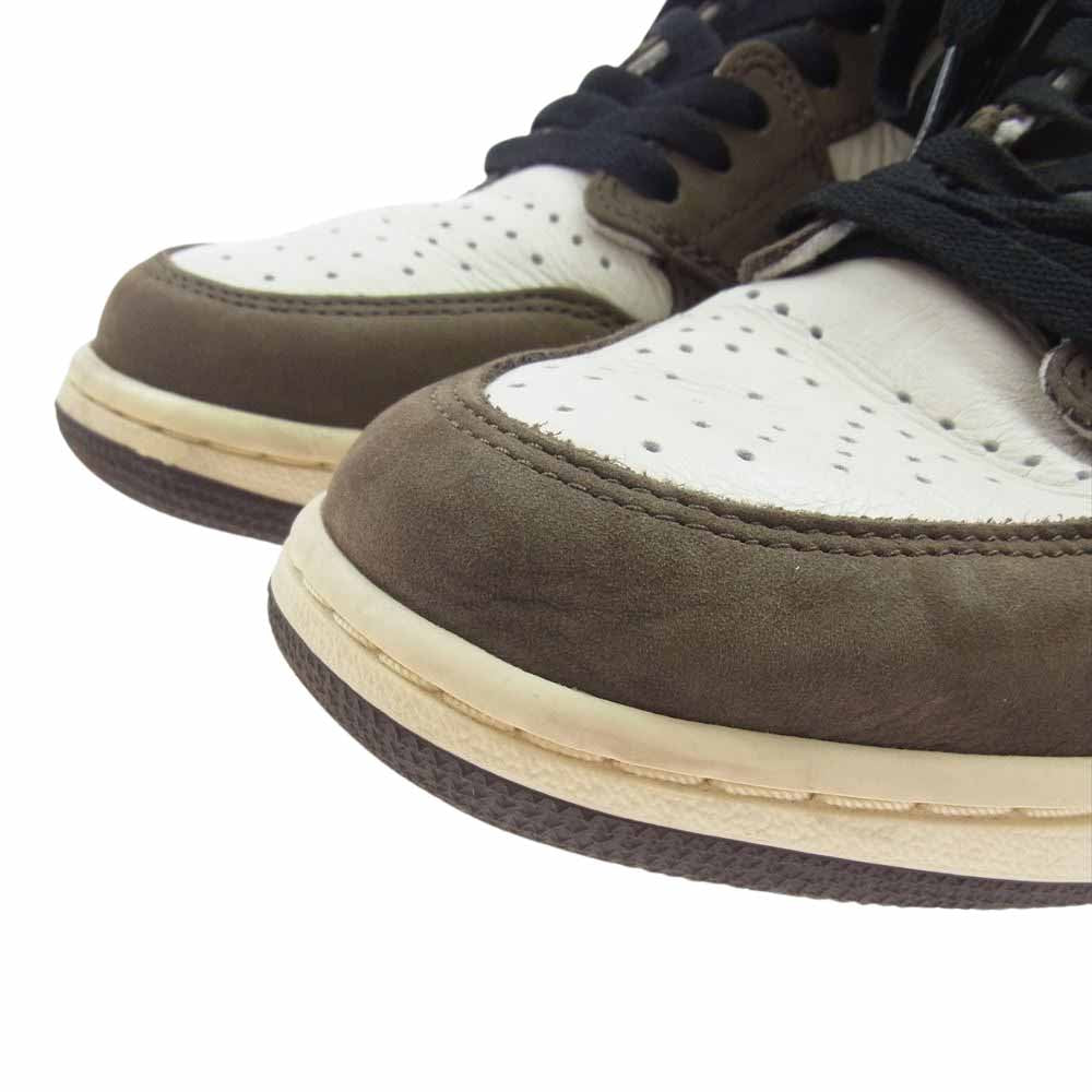 NIKE ナイキ CD4487-100 TRAVIS SCOTT AIR JORDAN 1 HIGH OG TS SP エアジョーダン ワン ハイ ブラウン系 27.5cm【中古】