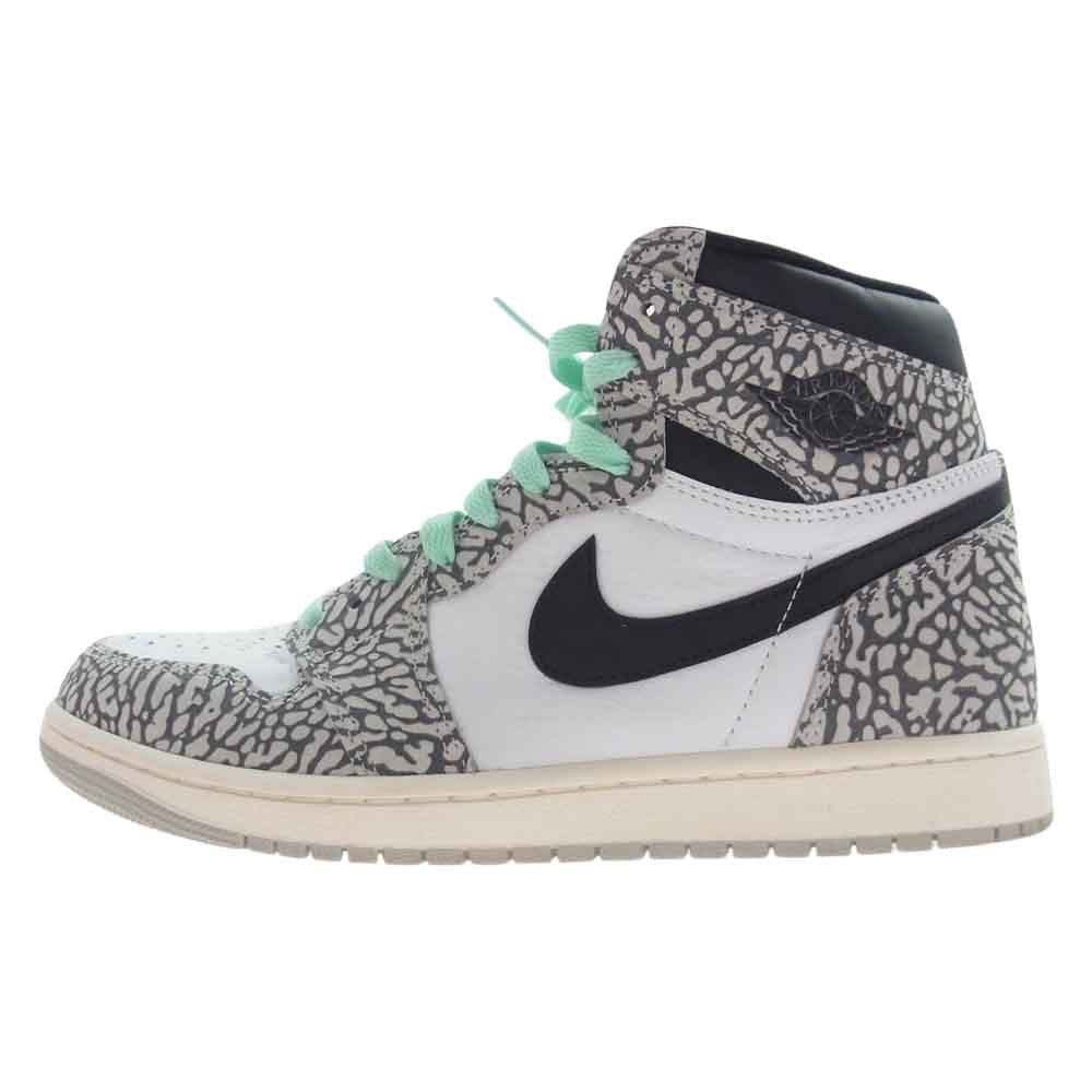 NIKE ナイキ Air Jordan 1 High OG White Cement エアジョーダン1 ハイ OG ホワイト セメント スニーカー マルチカラー系 26.5cm【中古】