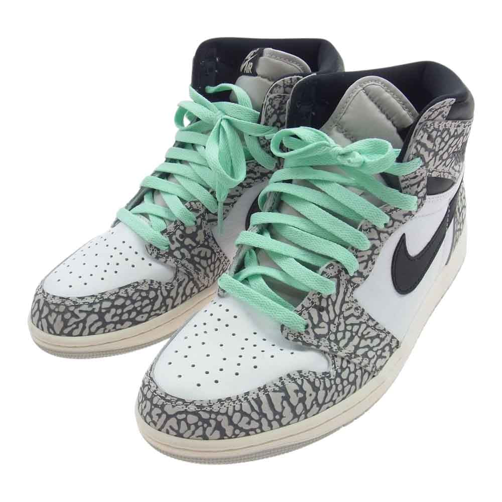 NIKE ナイキ Air Jordan 1 High OG White Cement エアジョーダン1 ハイ OG ホワイト セメント スニーカー マルチカラー系 26.5cm【中古】