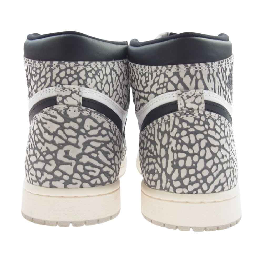 NIKE ナイキ Air Jordan 1 High OG White Cement エアジョーダン1 ハイ OG ホワイト セメント スニーカー マルチカラー系 26.5cm【中古】