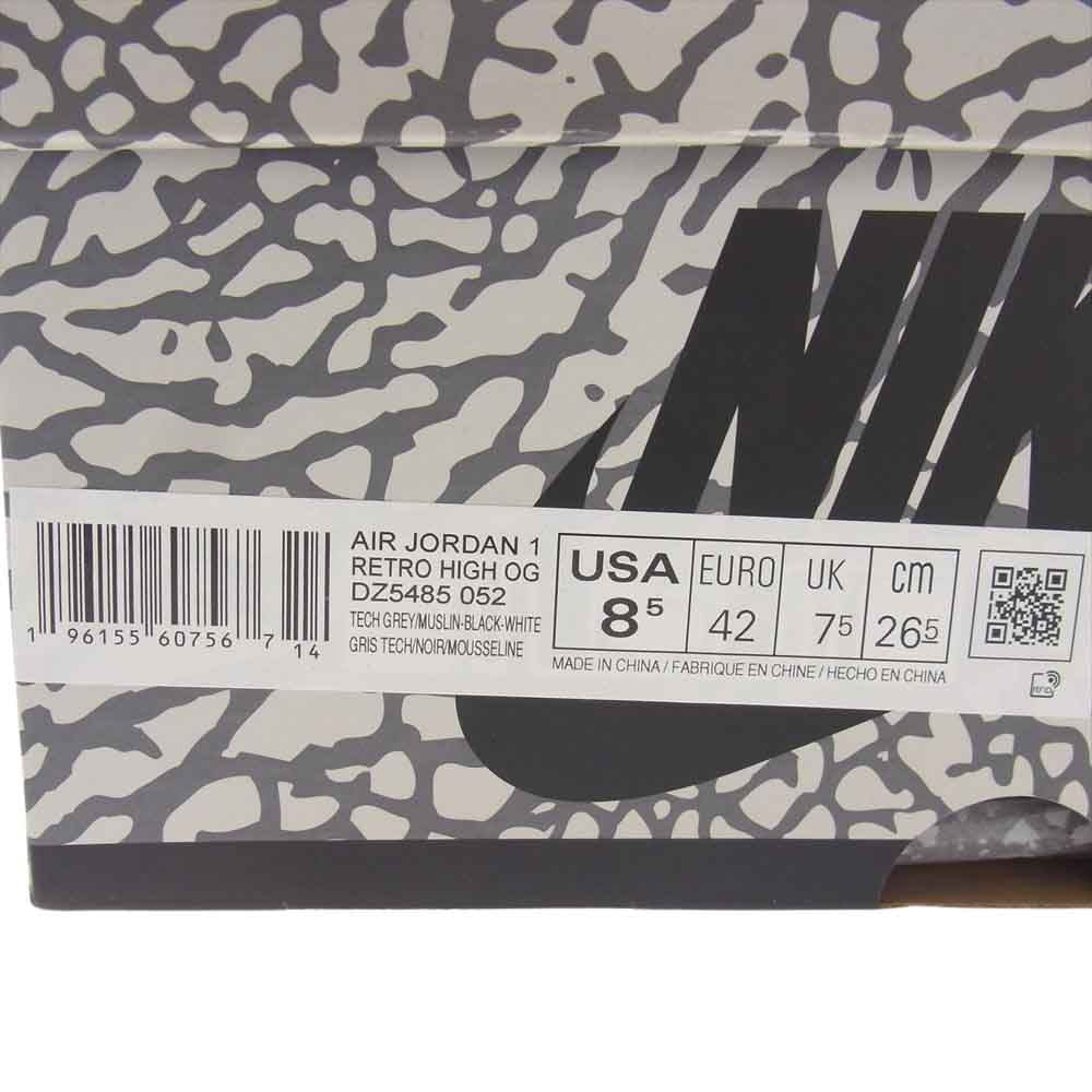 NIKE ナイキ Air Jordan 1 High OG White Cement エアジョーダン1 ハイ OG ホワイト セメント スニーカー マルチカラー系 26.5cm【中古】