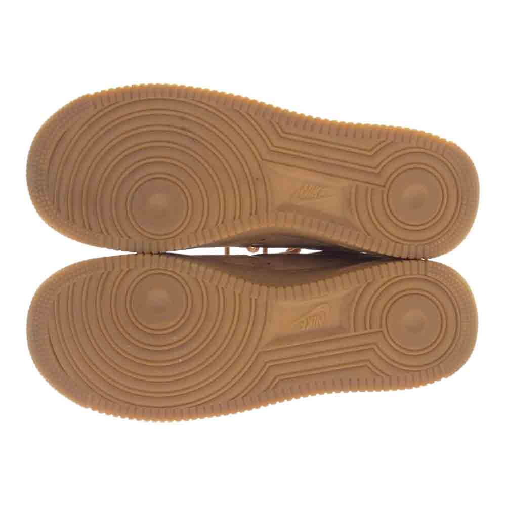 Supreme シュプリーム 21AW DN1555-200 × NIKE ナイキ AIR FORCE 1 LOW W エア フォース 1 ロー ウィート スニーカー ライトブラウン系 24.5cm【中古】