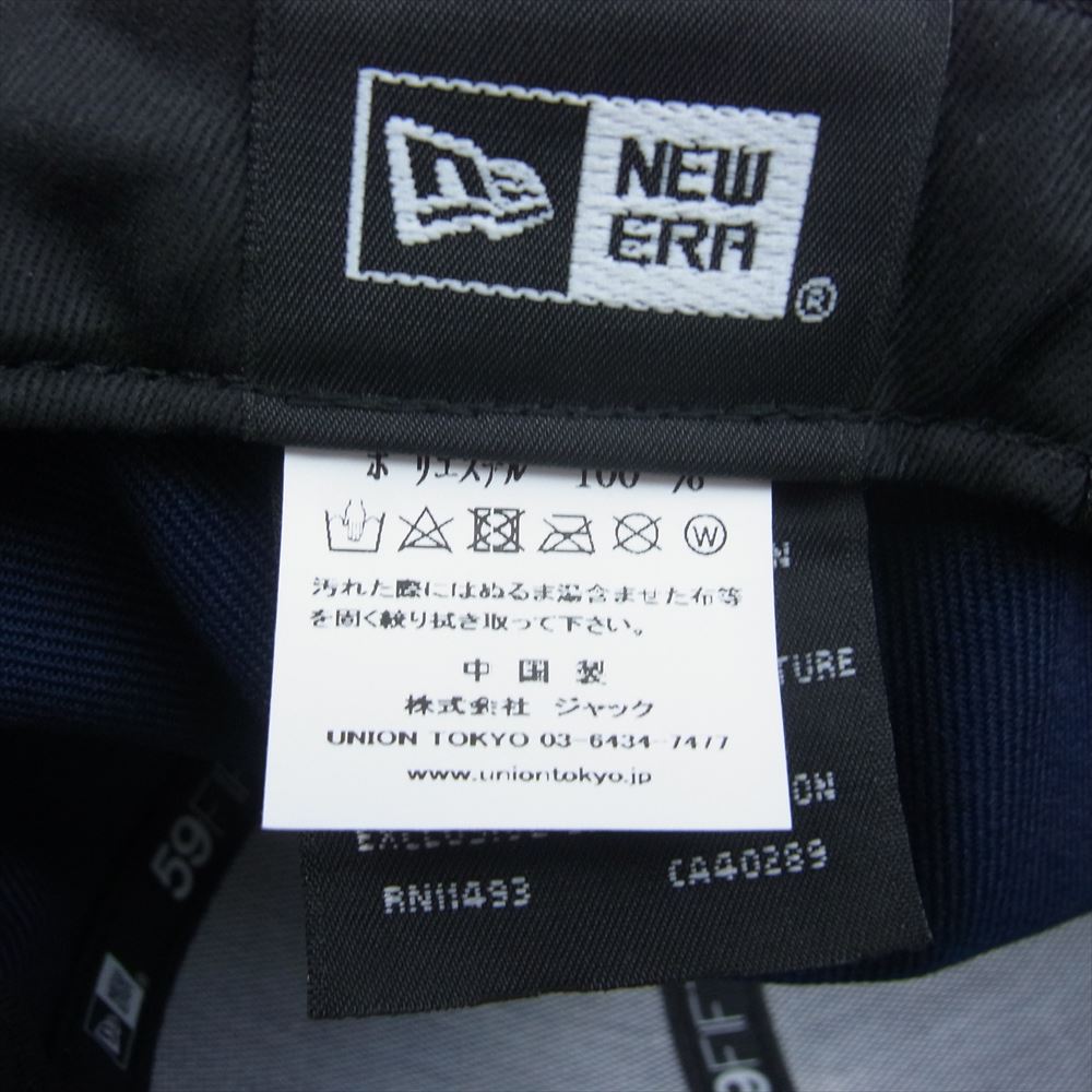 ブリックス アンド ウッド NEW ERA B LOGO ニューエラ B ロゴ キャップ ネイビー系 58.4㎝【美品】【中古】