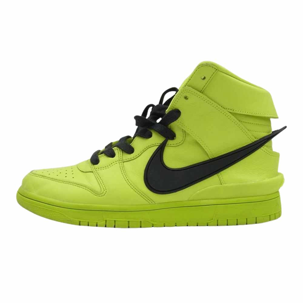 NIKE ナイキ CU7544-300 × AMBUSH DUNK HIGH FLASH LIME アンブッシュ ダンク ハイ フラッシュライム ライトグリーン系 27.5【中古】