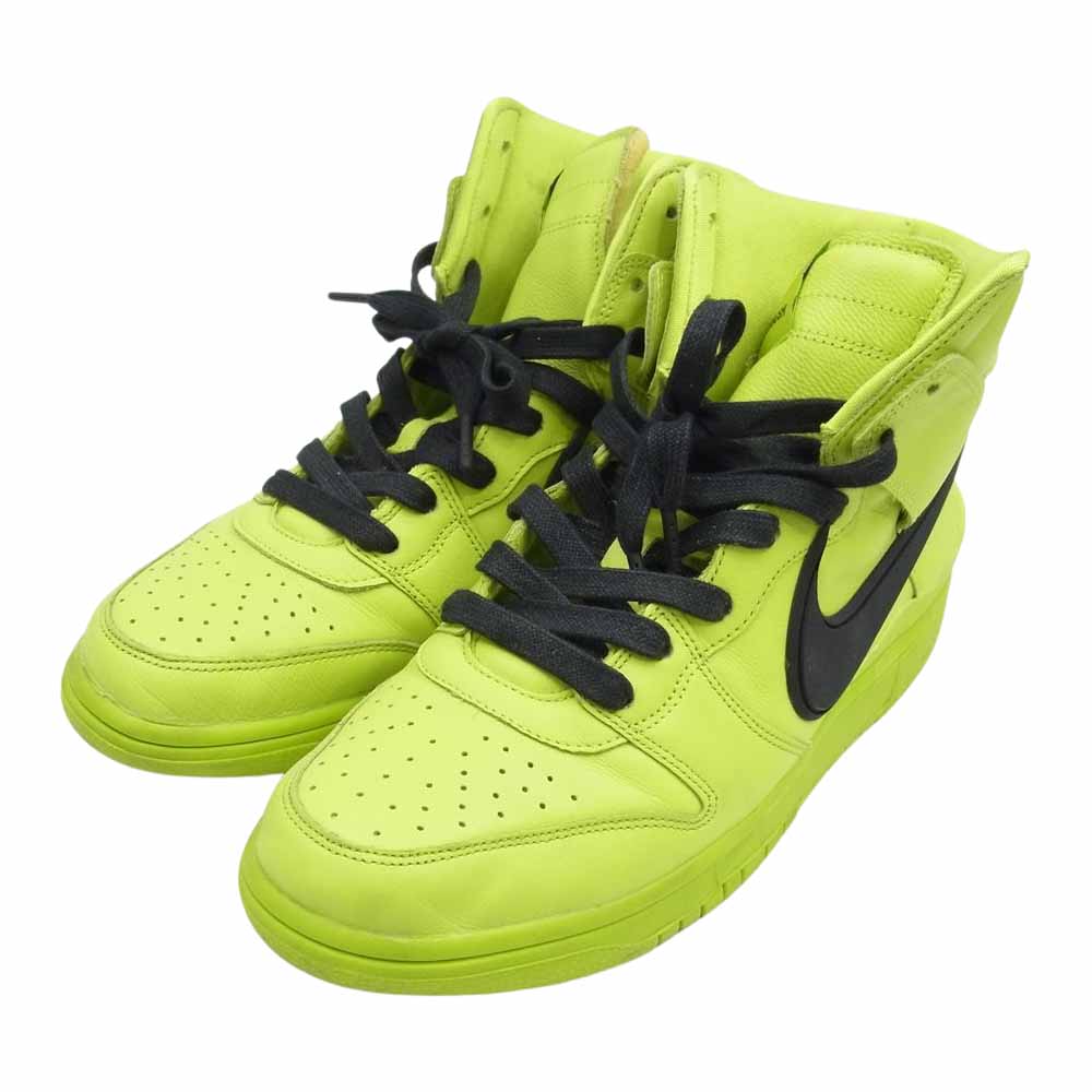 NIKE ナイキ CU7544-300 × AMBUSH DUNK HIGH FLASH LIME アンブッシュ ダンク ハイ フラッシュライム ライトグリーン系 27.5【中古】