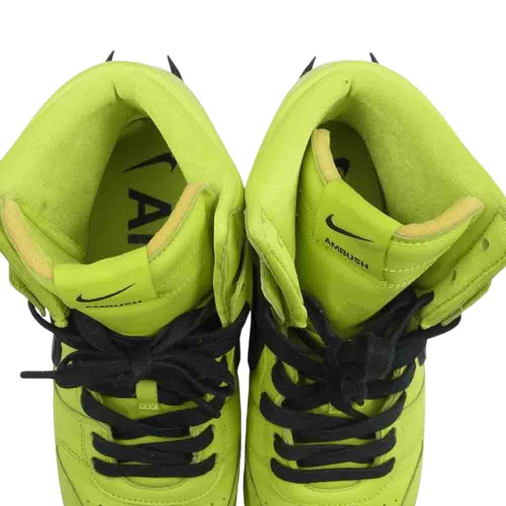 NIKE ナイキ CU7544-300 × AMBUSH DUNK HIGH FLASH LIME アンブッシュ ダンク ハイ フラッシュライム ライトグリーン系 27.5【中古】