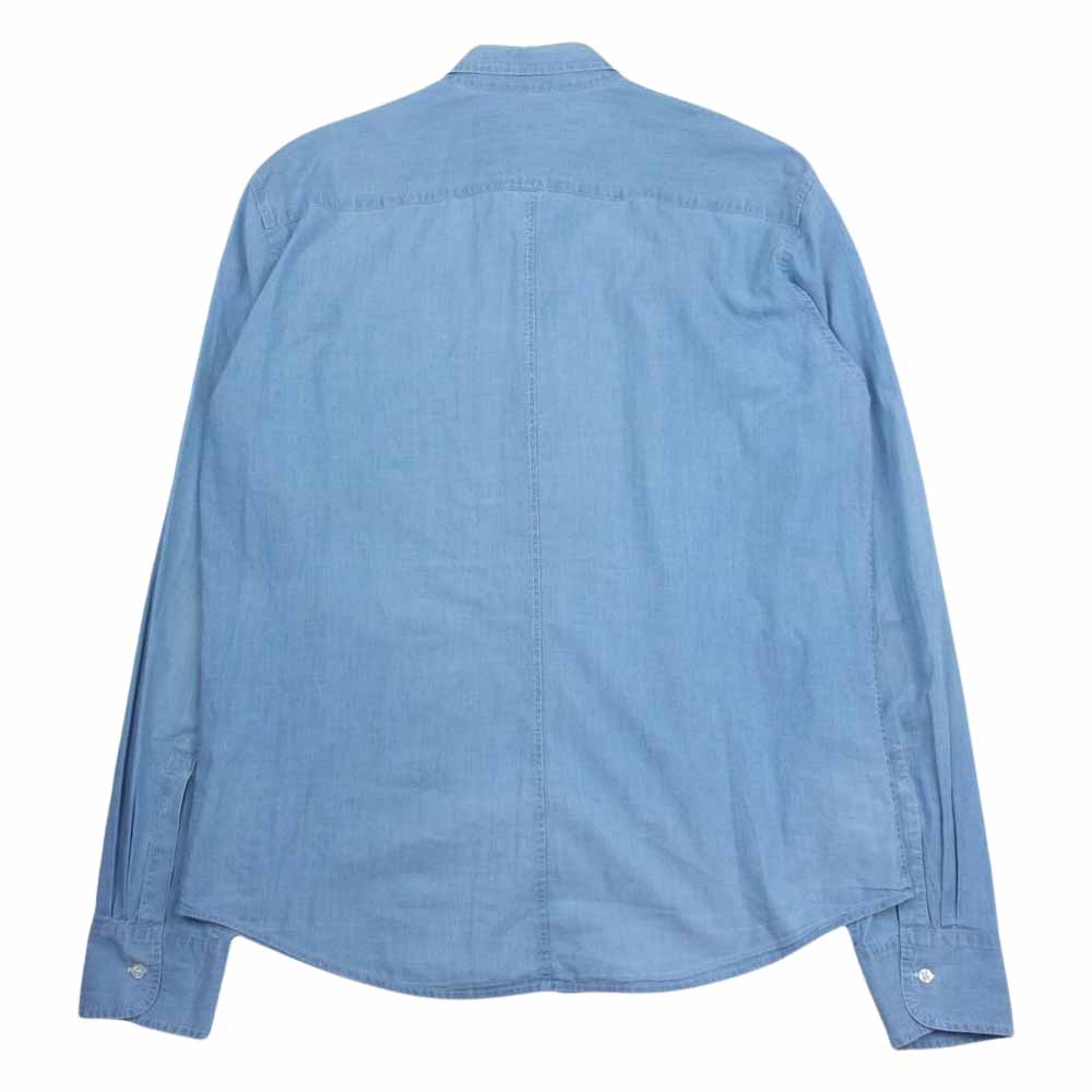 フランクアンドアイリーン PAUL 長袖 ドレス シャツ インディゴブルー系 M【中古】