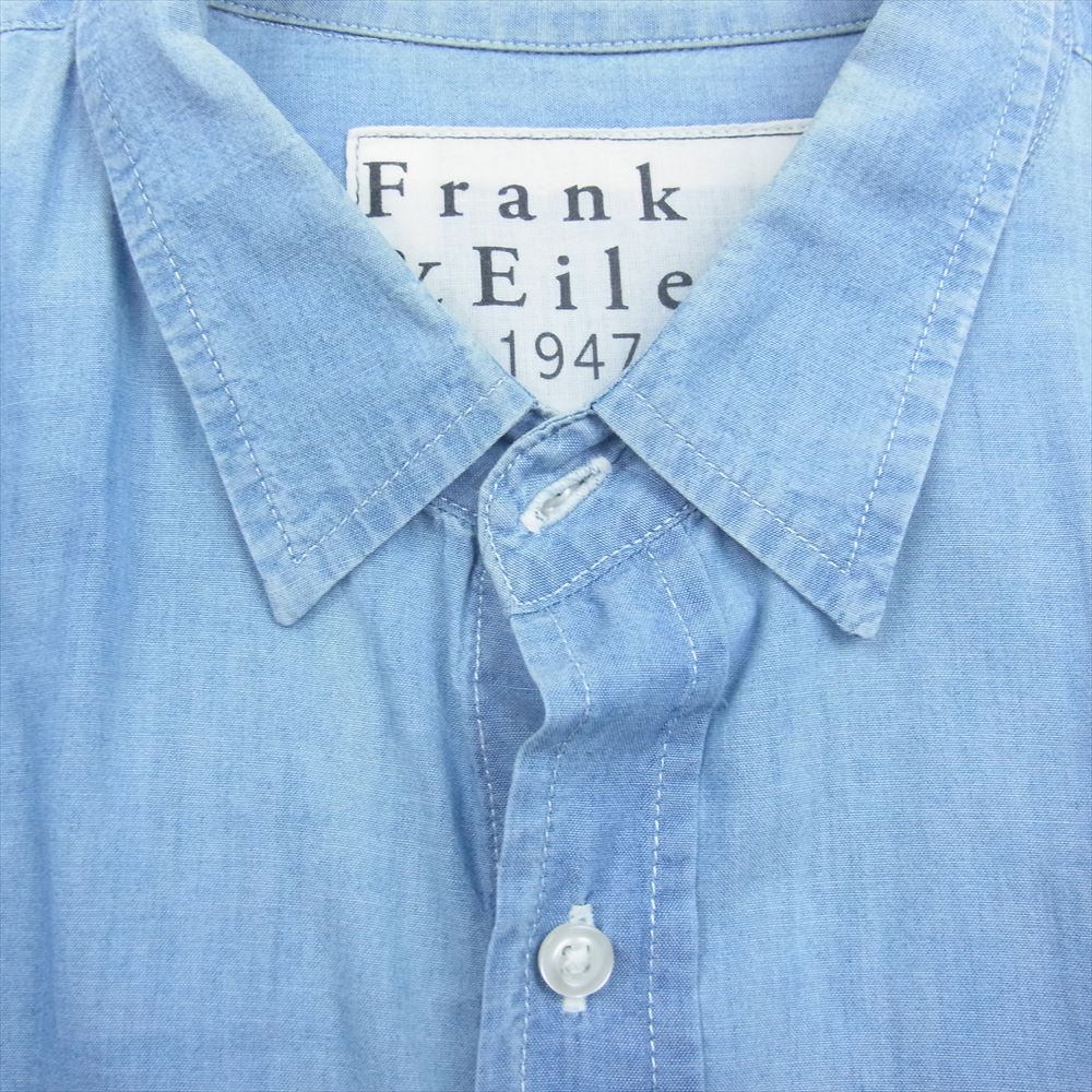 フランクアンドアイリーン PAUL 長袖 ドレス シャツ インディゴブルー系 M【中古】