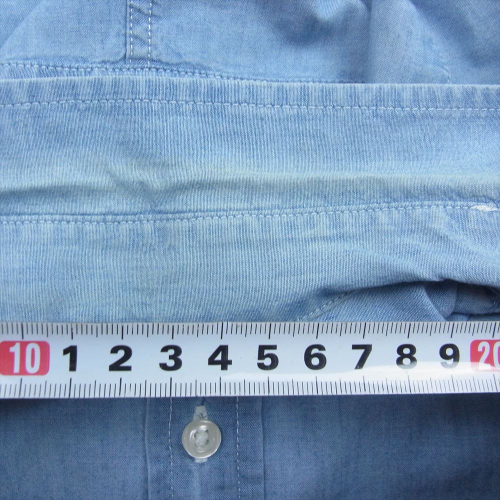 フランクアンドアイリーン PAUL 長袖 ドレス シャツ インディゴブルー系 M【中古】