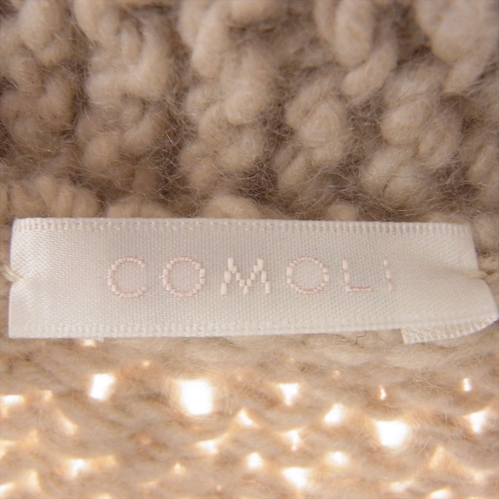 COMOLI コモリ 22AW W03-06008 ハンドスパン カシミヤ カウチンニット ベージュ系【中古】
