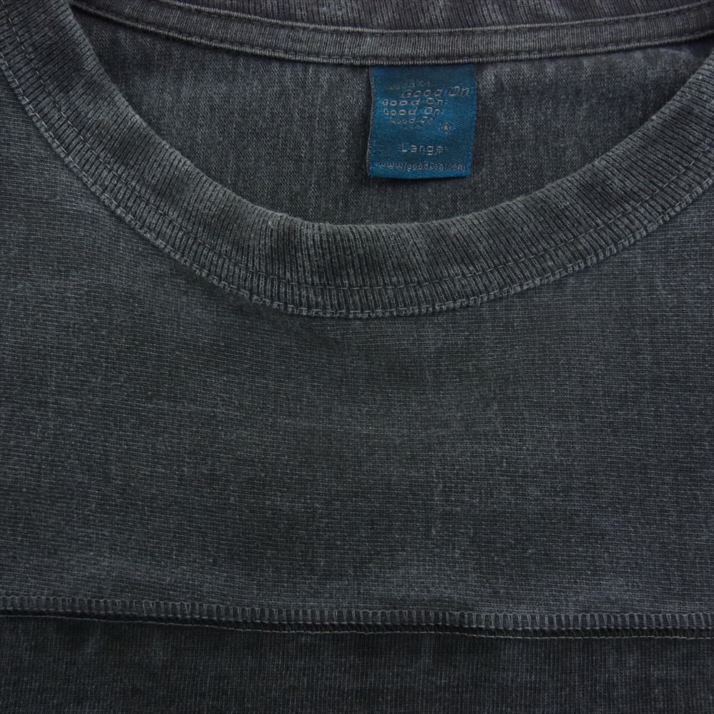 ミッションディストリクト NATIVE JAPANESE ネイティブジャパニーズ MISSION DIST. FOOTBALL TEE フットボール 長袖 Tシャツ ブラック系 L【中古】